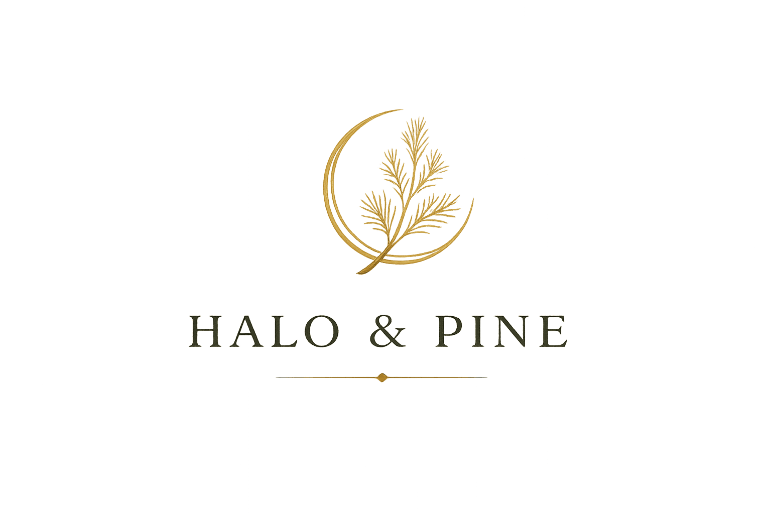 Halo and Pine logo